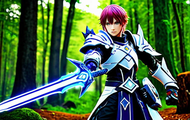 엘소드 메타 업데이트 요약 - **Prompt:** Elsword character, fully clothed in fantasy armor, using a new skill with bright magical...