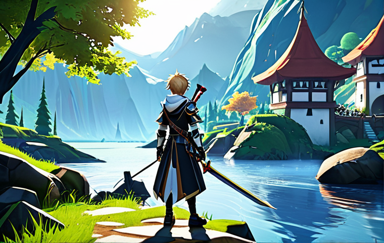 엘소드 메타 업데이트 요약 - **Prompt:** Elsword character, fully clothed in fantasy armor, using a new skill with bright magical...