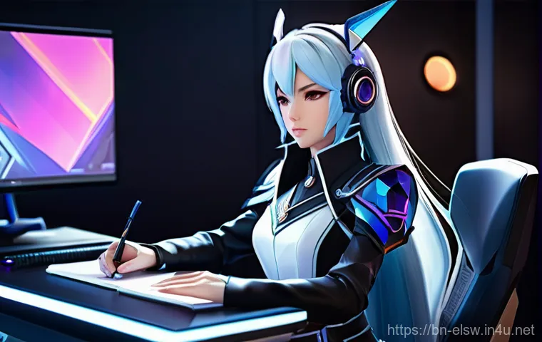 엘소드 이벤트 아이템 획득 팁 - **Prompt 1: The Strategist's Study - Event Preparation** "A young, determined female Elsword cha...